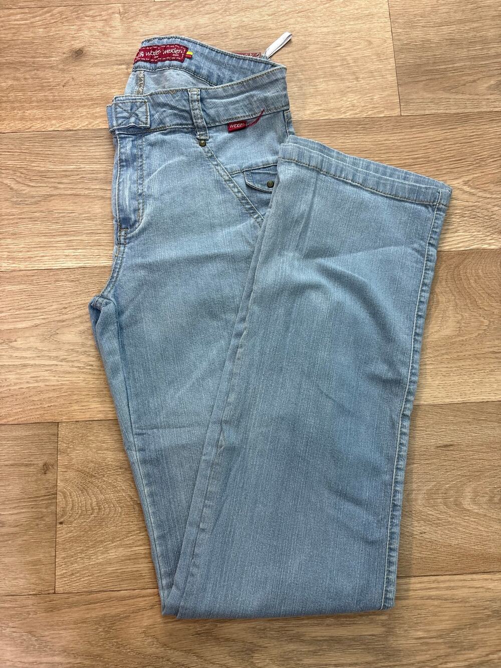 Wexler Jeans Womens Light Wash Straight Leg Denim Pants Size USA 7